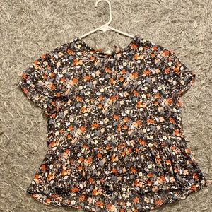 Floral Sheer Top